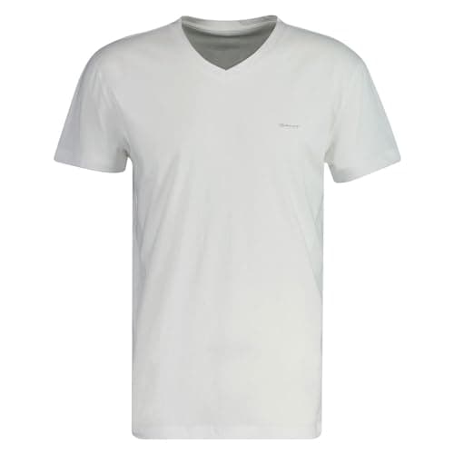 Image of GANT V-Neck T-Shirt 2-Pack White