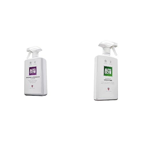 Image of Autoglym Engine & Machine Cleaner, 1L - Machine and Engine Cleaner That Rapidly Cleans Car Engines & Interior Shampoo, 500ml - Car Interior Shampoo That Cleans and Freshens Carpets