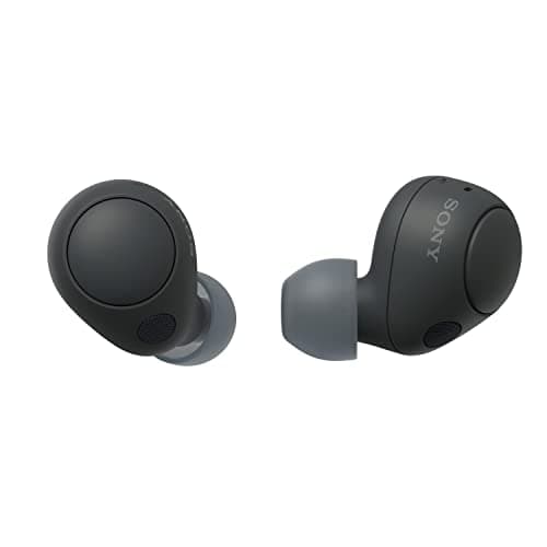 Image of Sony WF-C700N Wireless, Bluetooth, Noise Cancelling Earbuds (Small, Lightweight Earbuds with Multi-Point Connection, IPX4 rating, up to 20 HR battery, Quick Charge, iOS & Android) Black