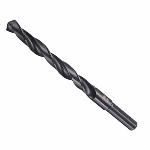 Image of CoCud Drill Bit, 7/16" Cutting Diameter (11.113mm), 10mm Reduced Shank 3-Flat 4341 HSS Nitriding Black 118° Cutting Angle Bits - (Applications: for Drilling Plastic Wood)