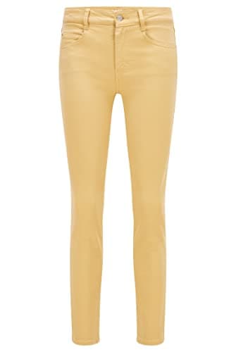 Image of BOSS Women's Slim Crop 2.0 Jeans, Dark Yellow706, 30