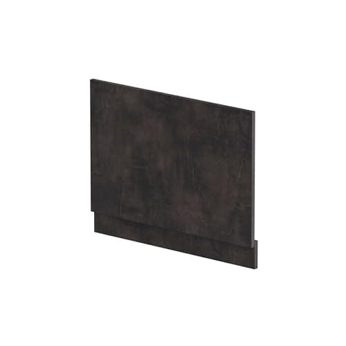 Image of Balterley Bath End Panel 750mm, MFC End Bath Panels with Plinth, Smooth Finish Straight Bathroom Panels for Bathtub, Water Resistant Panel Covering for Bathroom Baths and Soaking Tubs (Mettalic Slate)