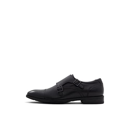 Image of ALDO Men's Rupert Monk-Strap Loafer, Black, 9.5 UK