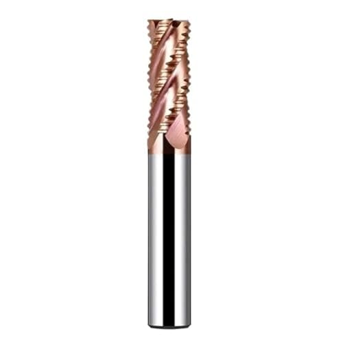 Image of 1pc HRC58 4-Flute Roughing End Mill Tungsten Steel Carbide Nano Coating Milling Cutter For CNC Machining Endmills Tools(10x40Cx10Dx100L)