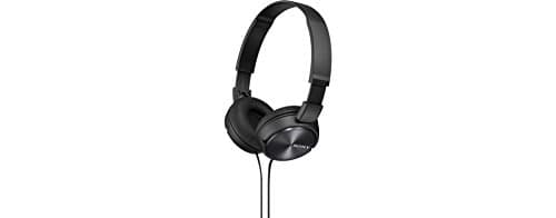 Image of Sony MDR-ZX310 On-Ear Overhead Wired Headphones, Swivel Fold, 3.5mm Headphone Jack - Metallic Black