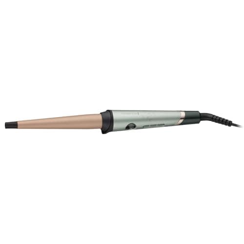 Image of Remington Curling Wand, Botanicals Ceramic Coated Wand, Plant-Based Micro-Conditioner Infused Hair Curler, 13-25mm Conical Hair Wand, 130-210°C, Fast 30 Second Heat Up, Styling Glove Included