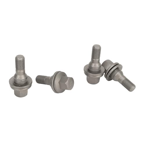 Image of Replacement 4 Pcs 17mm Hex Wheel Lug Bolts 003549817 Tyre Nuts Studs Replacement Compatible With Peugeot 206 207 208 308 407 1007