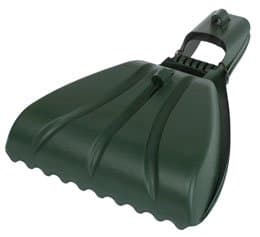 Image of Whitefurze Jumbo Leaf & Grass Scoops - Leaf Grabbers - Green Plastic Flat Shovel Scoop