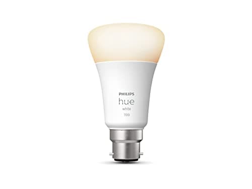 Image of Philips Hue White Single Smart Bulb LED [B22 Bayonet Cap] - 1100 Lumens (75W Equivalent). Works with Alexa, Google Assistant and Apple Homekit
