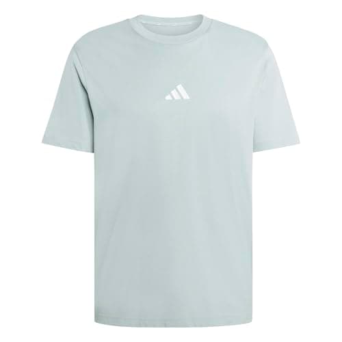 Image of adidas Men's Essentials Small Logo Single Jersey TEE, Wonder Sage/White, XXL