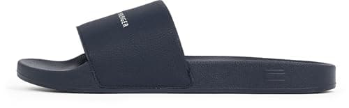 Image of Tommy Hilfiger Men’s NYC Elegant Pool Slides, Blue (Desert Sky), 9