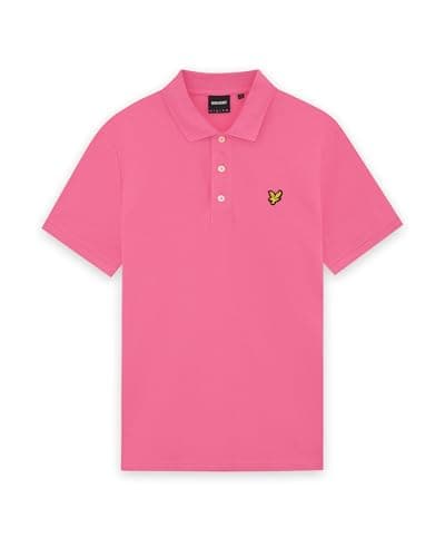 Image of Lyle & Scott SS Polo Shirts Plain Polo Shirt Y136 Hot Pink, L
