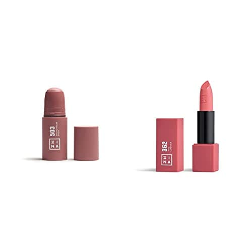 Image of 3INA MAKEUP - Vegan - The Lipstick 362 + The No - Rules Stick 503 - Shiny Satin Matte - For Eyes Lips & Cheeks - Hyaluronic Acid - Intense Shades - Creamy Formula - Natural Finish - Cruelty Free