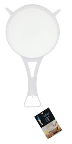 Image of Chef Aid 15cm Wide Nylon Mesh Plastic Strainer in White, Ideal for Draining, Straining, and Washing Beans, Fruits, Vegetables, Salads, and More - BPA Free, Dishwasher Safe