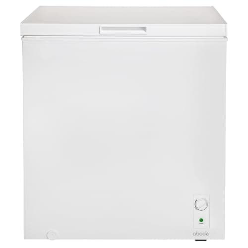 Image of Abode Freestanding White Chest Freezer 198L with Removable Wire Basket & Counter Balance Lid, Adjustable Thermostat, Suitable for Garages & Outbuildings A198CF0E1W