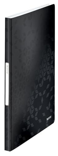 Image of Leitz A4 Display Book, 40 Pockets, 80 Sheet Capacity, Transparent Pockets, Black, WOW Range, 46320095