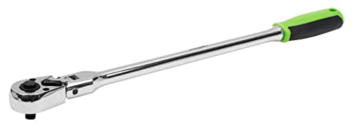 Image of Sealey Siegen Extra Long Ratchet Wrench with Flexible Head 1/4" Sq Drive - 90° Reverse Rotary Head - S01257
