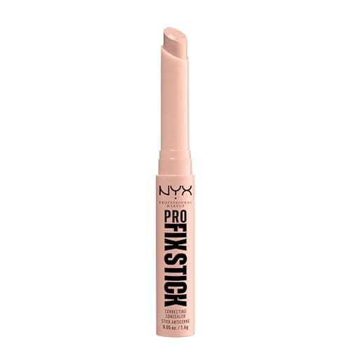 Image of NYX Professional Makeup Correcting Concealer Stick, Covers Blemishes, Dark Spots and Discolouration, 12H Wear, Infused with Hyaluronic Acid, Vegan Formula, Pro Fix Stick, Pink