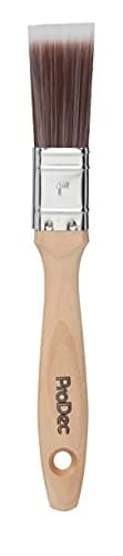 Image of ProDec 1 inch Premier Trade Professional Synthetic Paint Brush for a Smooth Finish Painting with Emulsion, Gloss and Satin Paints on Walls, Ceilings, Wood and Metal, 1" 25mm