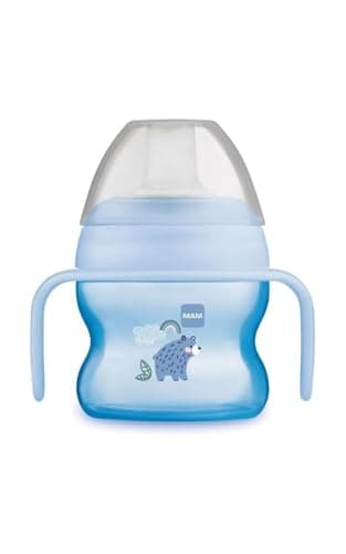 Image of MAM Starter Cup with Non-Slip Handles and Spout, 4+ Months, 150 ml, Blue