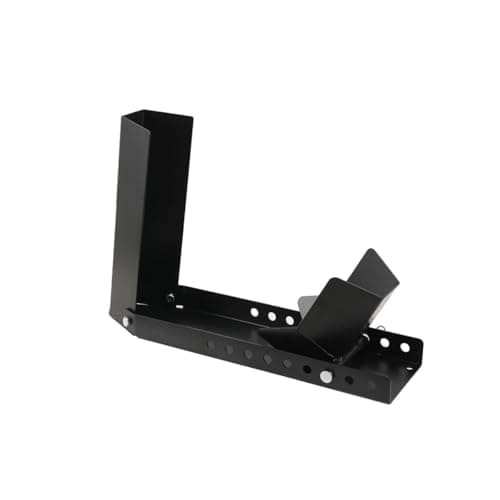 Image of ECUTEE Motorbike Front Wheel Chock Motorcycle Stand Adjustable Stand Transport Storage Support Holder for Parking, Maintainance and Transport, Heavy Duty Construction 60cm x 16cm x 40cm