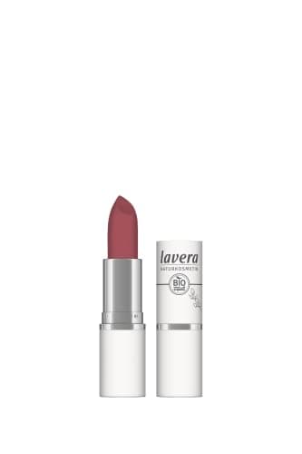 Image of lavera Velvet Matt Lipstick - Pink Coral 05 - natural cosmetics - Comfortable wear, no drying out the lips - Gluten free - Longlasting - Organic blossom butter & Organic sunflower oil - 4,5g