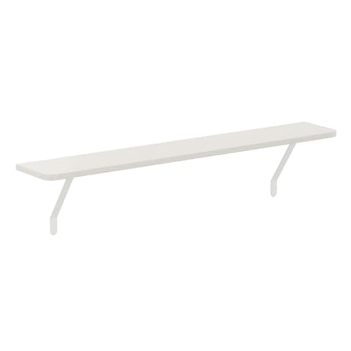 Image of Loch & Skye Loby Radiator Shelf with Foil Insulation 15 x 1.8cm MDF Wooden Floating Shelf with Brackets No-Drill Over Radiator Shelves for Heat Circulation in Living Room & Bedroom (White, 90cm)