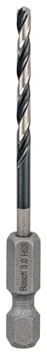 Image of Bosch 1x PRO Metal HSS-G Impact Twist Drill Bit (for Non-Ferrous Metals, Steel, Ø 3,00 mm, Professional Accessory Impact Drill/Driver, Drill Drivers)