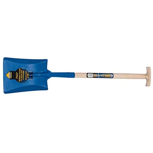 Image of Draper Expert 1000 x 320 mm Contractors Square Mouth No.2 Shovel | Heavy Duty Hand Tool | Solid Forged Gardening Shovel | Ash Wood Shaft with T Handle | 10877