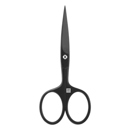 Image of ZWILLING Beard Scissor (with extended handle width, scratch resistant, straight cutting edge and fine tip), Premium, Black, 115 mm