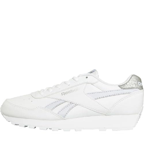 Image of Reebok Women Rewind Run Sneaker, White/Lucid Lilac/Silver Met., 2.5