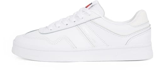 Image of Tommy Jeans Women's Elegant Greenwich Leather Low Profile Trainers, White (White), 6