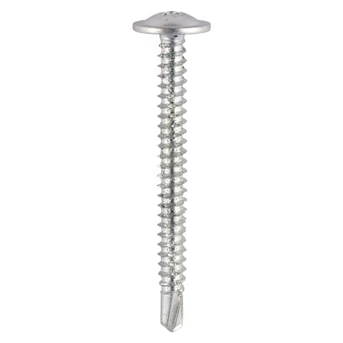 Image of Baypole Screws - Wafer Flange - Self-Drilling Point - Zinc Window Fixing Screw (Pack of 20, 50, 100) (20, 4.8x70)