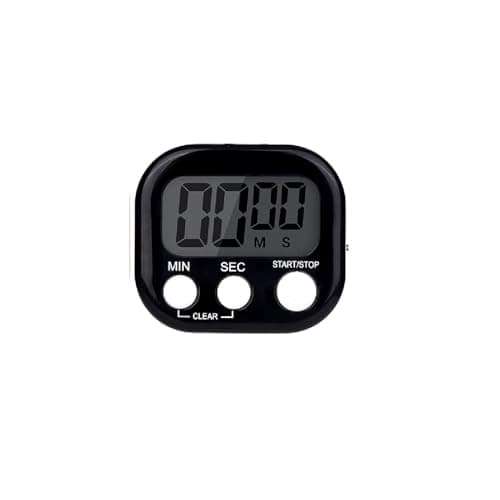 Image of Large Screen Digital Kitchen Timer Count Up and On/Off Switch with Loud Alarm Magnetic Back Large Display LED Countdown Timer for Cooking Baking Games(Battery Included) (Black)