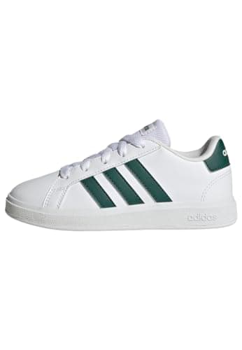 Image of adidas Grand Court Lifestyle Tennis Lace-Up Shoes, White