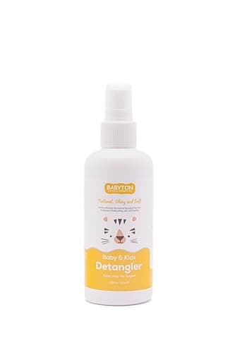 Image of Babyton Baby & Kids Detangler Spray 200ml – Natural & Organic Leave-In Hair Conditioner for Tangle-Free, Soft & Shiny Hair – Aloe Vera, Chamomile & Calendula No Parabens, Dyes, or Fragrance