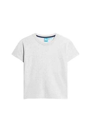 Image of Superdry Women's T-Shirt, Glacier Grey Marl, 12 (M)