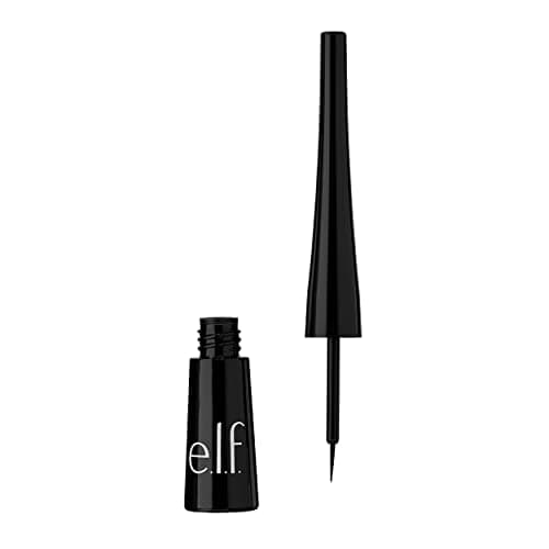 Image of e.l.f. Expert Liquid Liner, Smudge-proof, Buildable, Long-lasting, Enhances, Defines, Jet Black, Precision Brush 4.2ml