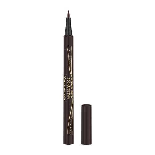 Image of Max Factor Masterpiece Micro Marker, 060 Deep Brown, Precise Eyebrow Pen, Superfine Tip, Hair-Like Strokes, Natural Look Effect, Buildable Formula, Smudge & Transfer-Proof, Up to 24HR Wear, 1.1ml