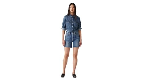 Image of Levi's 501 Mid Thigh Shorts Blue Beauty, Blue Beauty, 34W