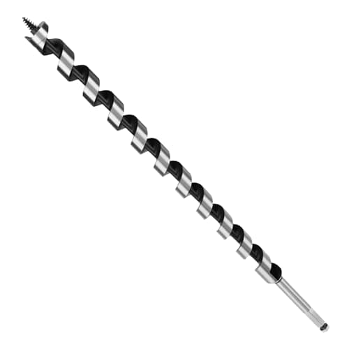 Image of MOXPIFY Wood Auger Drill Bits, 25mm Timber Drill Bits 460mm Long Hex Shank, Extra Long Drill Bits Wood For Woodworking (25mm x 460mm)