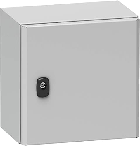 Image of Schneider NSYS3D5320P Spacial S3D Full Door with Mounting Plate H500 x W300 x D200 IP66 IK10 RAL7035