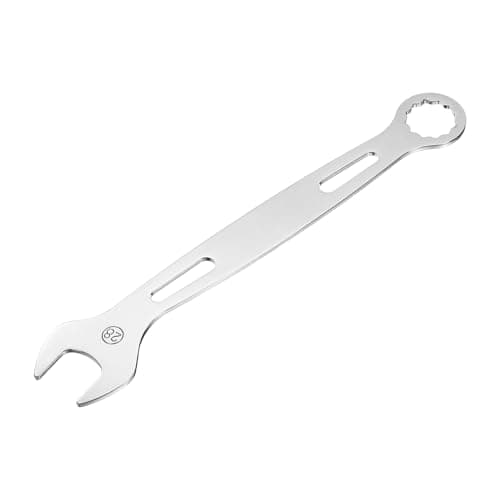 Image of sourcing map Combination Wrench 28mm Metric Super Thin 12-Point Box and Open End Chrome Vanadium Steel Double Ended Spanner Tool for Automotive Furniture Machinery DIY Repair, Silver