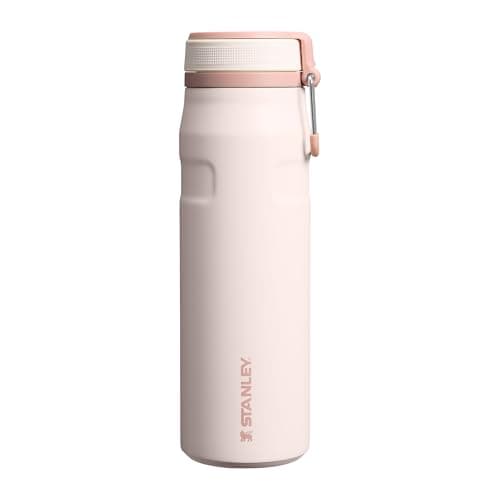 Image of Stanley 1913 IceFlow Bottle Twist Flip 0.71L - Cold for 17 Hours - Iced for 4 Days - Dishwasher Safe - Recycled Stainless Steel - BPA Free - Double Wall Vacuum Insulation - Rose Quartz