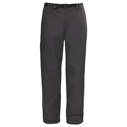 Image of Trespass Mens Walking Trousers Clifton - Adjustable Belt, Reinforced Knee and Seat, 5 Zip Pockets, 2 Side Entry Pockets, UV40+ Protection, Flat Waist with Elasticated Back Panel Khaki