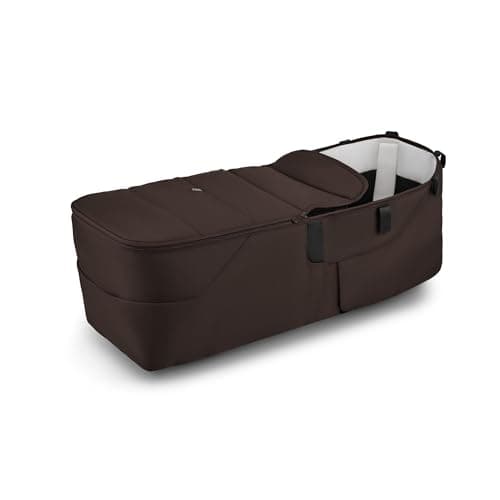 Image of Bugaboo Donkey 6 Twin Bassinet Fabric Set, Converts Your Donkey 6 Double Pram into a Twin Pushchair for Newborn and Toddler, Side-by-Side Design, Easily Convertible, Cocoa Brown