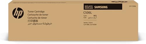 Image of Samsung SU038A CLT-C506L High Yield Toner Cartridge, Cyan, Pack of 1