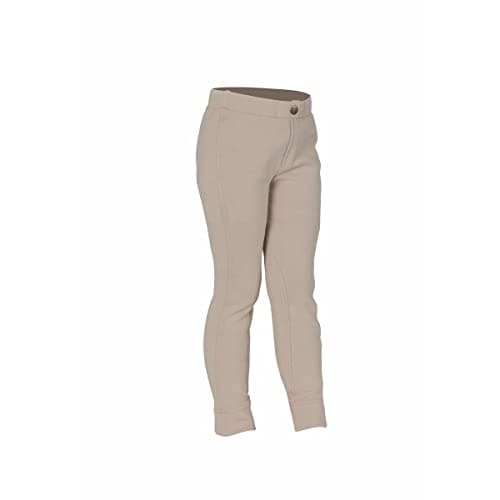 Image of Shires Childrens Wessex Jodhpurs - Beige, Canary or Navy Blue: Beige: 5-6 Years