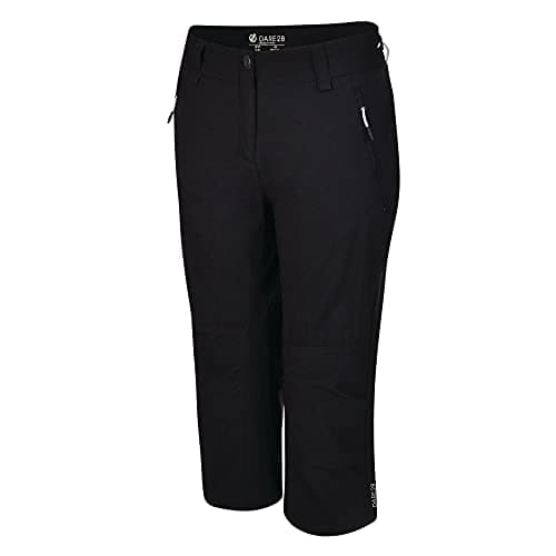 Image of Dare 2b Womens Melodic II 3/4 Pants/Shorts | Stretchable Comfortable Fabric, Lightweight Trousers with Multiple Zip Pockets - Ideal for Walking, Hiking, Climbing Outdoors Black