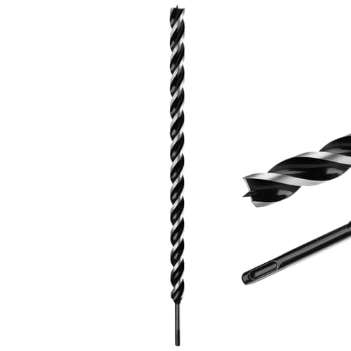 Image of MOXPIFY Extra Long 25mm x 600mm Auger Drill Bit SDS Plus, SDS Wood Auger Drill Bits for Woodworking